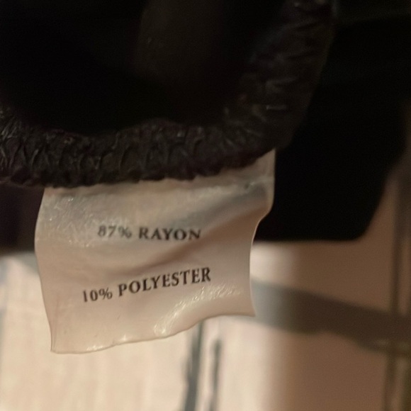 Ann Taylor 8 Black Dress over-knee, Full Length Gold Zip Front closure sleeves - Picture 11 of 13